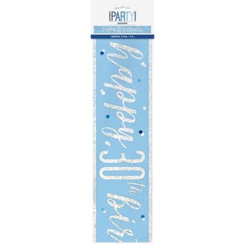 Banner 30 Jaar Blauw 2,74m, Verzenden