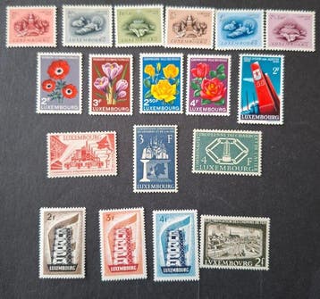 Luxemburg 1953/1957 - Bijna volledige verzameling van, Gestempeld