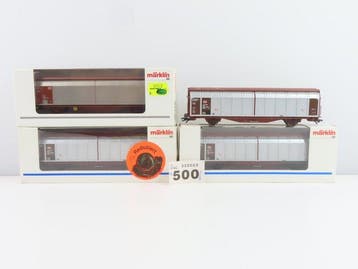 Märklin H0 - 48010/48060 - Modeltrein goederenwagon (4) - 4, Nieuw
