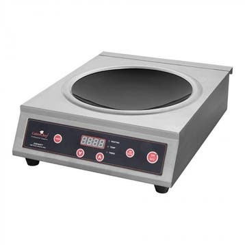 Wok-inductiekoker | RVS | 3.1kW |  Ø360mm |, Verzenden, Nieuw in verpakking