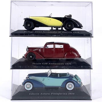 1:43 - Model raceauto (3) - Collection of 3 Classic Luxury, Nieuw
