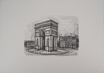 Bernard Buffet (1928-1999) - Paris : Arc de Triomphe &, Antiek en Kunst