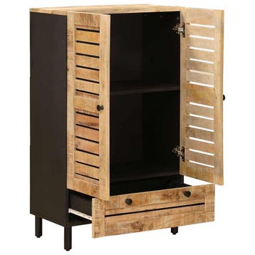 vidaXL Opbergkasten Naturel 60 x 33 x 100 cm Massief Mango, Verzenden, Nieuw