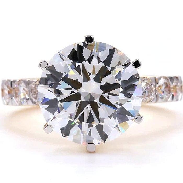 Zonder minimumprijs - Ring - 18 karaat Geel goud - 6.00ct., Bijoux, Sacs & Beauté, Bagues