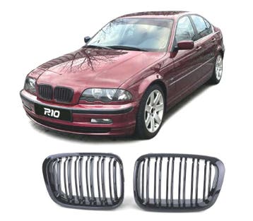 CALANDRE BMW E46 BERLINE TOURING 98-01 LOOK M NOIR BRILLANT, Verzenden