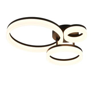Trio SCOPE plafondlamp | LED | mat zwart | 51 x 40,5 cm | IP, Verzenden