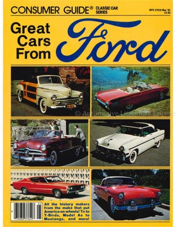 GREAT CARS FROM FORD, CONSUMER GUIDE CLASSIC CAR SERIES, Nieuw
