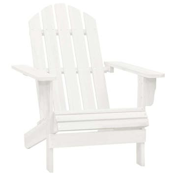 vidaXL Tuinstoel Adirondack met tafel massief vurenhout wit, Tuin en Terras, Verzenden, Nieuw