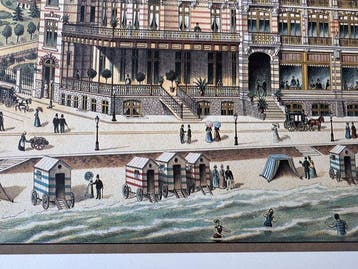 Daveluy - Mappamundi - Grand Hôtel de Knocke / Knokke -, Antiek en Kunst