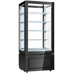 Koelvitrine | LUXOR | 457L | RVS/Zwart | +2°C/+10°C |, Verzenden, Nieuw in verpakking