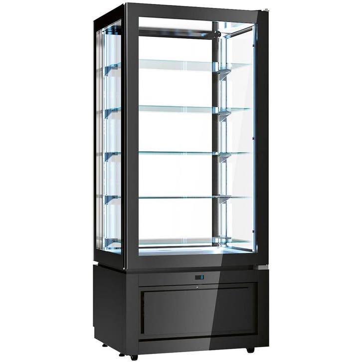 Koelvitrine | LUXOR | 457L | RVS/Zwart | +2°C/+10°C |, Zakelijke goederen, Horeca | Keukenapparatuur, Nieuw in verpakking, Verzenden