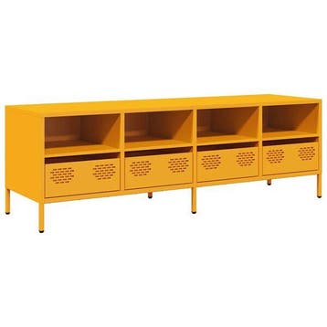 Meuble TV industriel jaune 135cm - Retour client a -36%, Huis en Inrichting, Verzenden, Nieuw