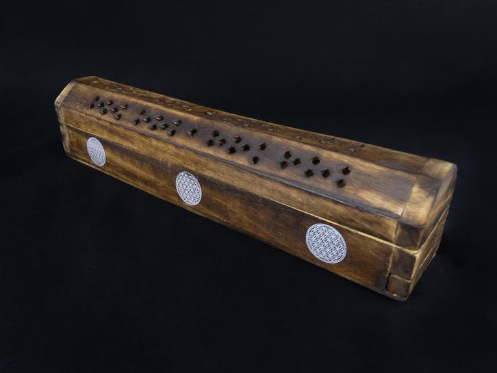 Wierook Brander - Wierook Houder - Kistje Bruin - Geometr..., Maison & Meubles, Accessoires pour la Maison | Autre, Enlèvement ou Envoi