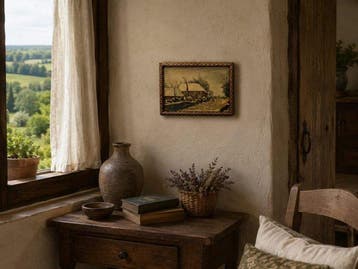 Escuela Impresionista Europea (XIX) - Navidad en la Montaña