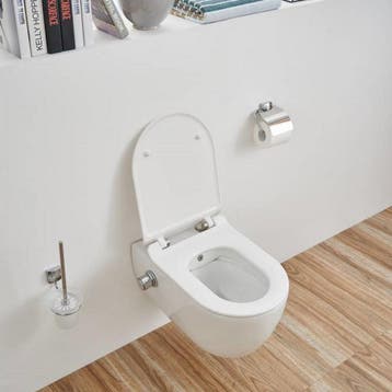 Wandcloset Sanilux Easy Flush Slim incl. Bidet 54 cm (incl, Ophalen of Verzenden, Overige typen