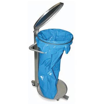 Afvalzakhouder | RVS (Geborsteld) | 100L | Klapdeksel |, Verzenden, Nieuw in verpakking