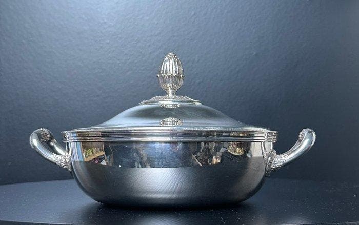 Christofle - gallia collection in Empire style - Schotel -, Antiek en Kunst, Antiek | Meubels | Tafels
