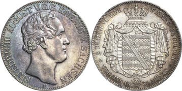 Doppeltaler, daalder 1850, Sachsen-kurlinie ab 1547 (albe..., Verzenden, België