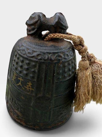 Miniatuur Japanse boeddhistische bel Bonsh – Tdai-ji -