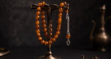 Rozenkrans - Elegante Ottomaanse tasbih met warme