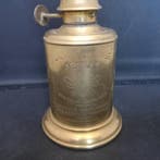 Pigeon - Charles Gaudard - Olielamp (2) - Bij - Messing -, Antiek en Kunst