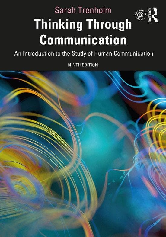Thinking Through Communication: An Introduction to the Study, Boeken, Taal | Engels, Gelezen, Verzenden