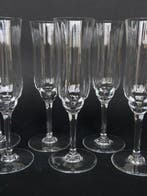 Baccarat - Flûte à champagne - Magnifique série de 6 flûtes