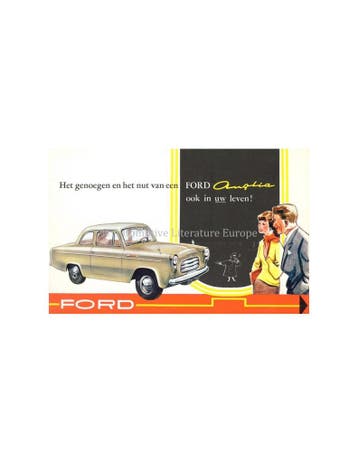 1956 FORD ANGLIA BROCHURE NEDERLANDS, Ophalen of Verzenden, Nieuw