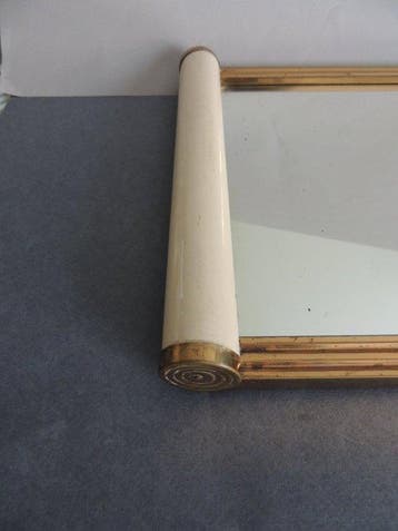 Decoratief dienblad - Grote rechthoekige spiegelplateau Art, Antiek en Kunst