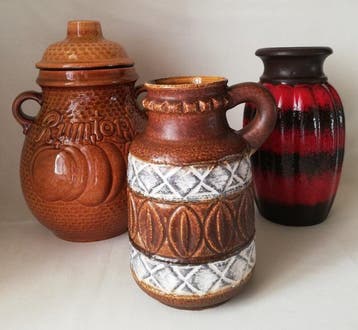 Scheurich, Keramik - West Germany - Vaas (3) - Keramiek, Antiquités & Art