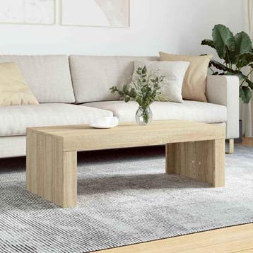 vidaXL Salontafel 102x50x36 cm bewerkt hout sonoma, Verzenden, Nieuw