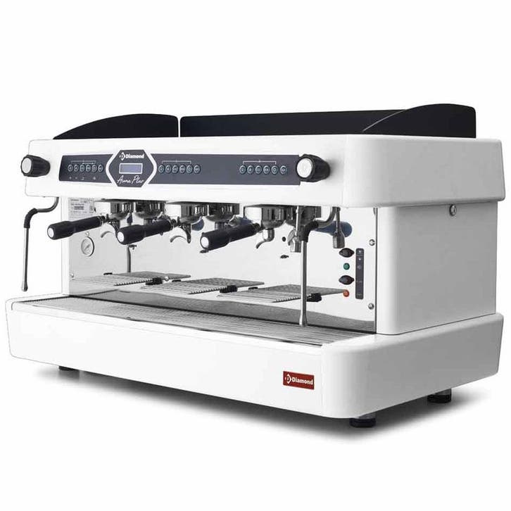 Espressomachine | AROMA | Wit | 3 Groepen | Digitaal |, Zakelijke goederen, Horeca | Keukenapparatuur, Nieuw in verpakking, Verzenden