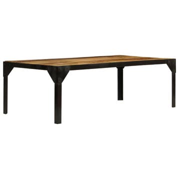 mangohout salontafel: -64% retour deal. Mis dit niet!, Huis en Inrichting, Tafels | Salontafels, Gebruikt, 100 tot 150 cm, Verzenden