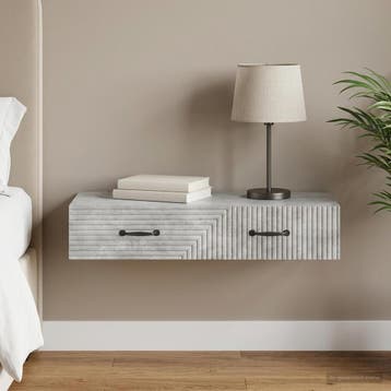 vidaXL Wandgemonteerde Zijtafel 87,5 x 34,5 x 17 cm Bewerkt, Verzenden