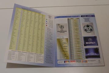 2008/09 Panini UEFA CHAMPIONS LEAGUE - 1 Compleet album -, Nieuw