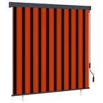 vidaXL Rolgordijn voor buiten 160x250 cm oranje en bruin, Verzenden