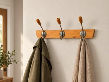 Kapstok - Hout - art-deco houten kapstok