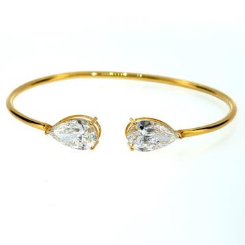 Armband - 14 karaat Geel goud - 5.04ct. tw. Diamant
