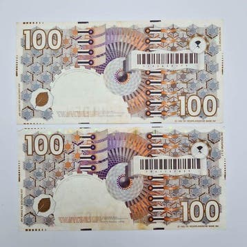 Pays-Bas. - 2 x 100 Gulden 1992 - PL105 (Sans prix de