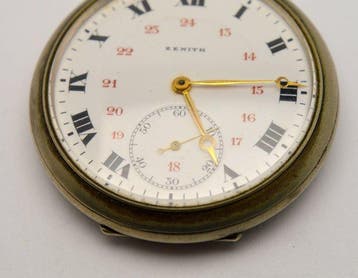 Zenith - Jugendstil design - Swiss mechanical pocket watch -, Antiek en Kunst, Antiek | Klokken