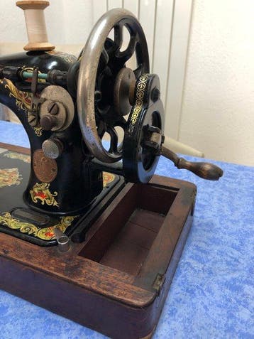 Singer 128K (1938) Machine à coudre - Fonte, Antiquités & Art