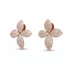 Boucles doreilles tendance - 14 carats Or rose - 8.27ct.