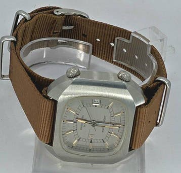 Favre Leuba Geneve - Stahlarmbanduhr - memoraider mit Wecker