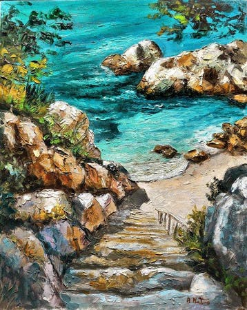 A. Neto (XX) - Paesaggio Marino
