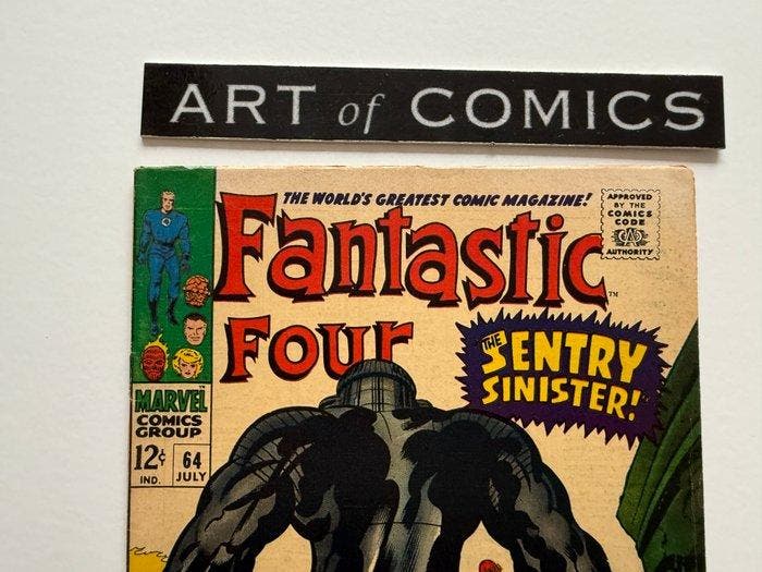 The Fantastic Four #64 - 1st Kree Sentry - 1 Comic - Eerste, Boeken, Strips | Comics
