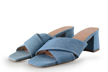 Manfield Muiltjes in maat 37 Blauw, Verzenden