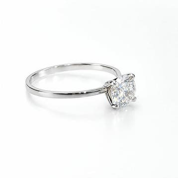 Zonder minimumprijs - Ring - 14 karaat Witgoud - 1.00ct. tw.