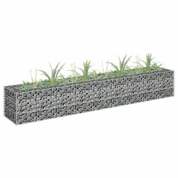 vidaXL Gabion plantenbak verhoogd 180x30x30 cm, Verzenden