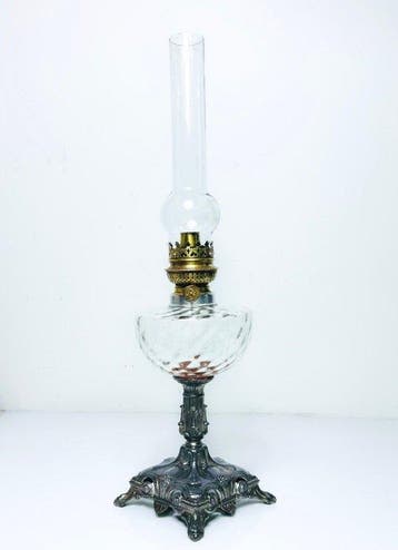 Kosmos Brenner - Petroleumlamp - Kristal, Metaal, Glas