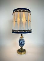 Delft - Lampe de table - Céramique, Métal, Laiton, Antiek en Kunst